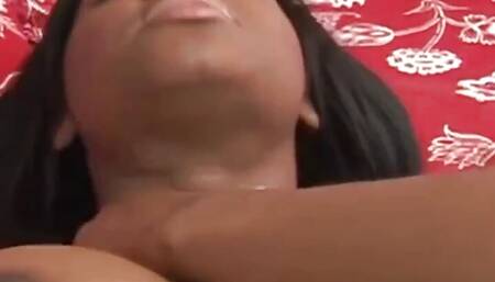 Walking in on the Ebony Masturbating with Her Sex Toy Leads to Interracial Lesbian Sex