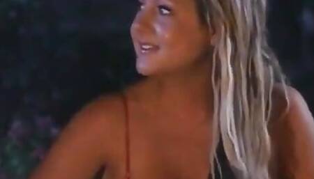 A Man Is Serving Two Desired Sluts in the Bungalow During the Trip