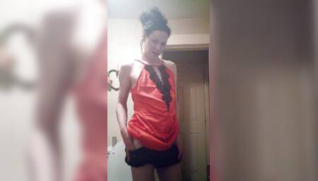 diaper paradice millie in red satin and bloomers part 1