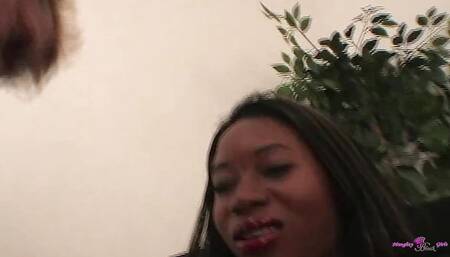 Sweet Clarissa Jones needs some big white cock inside her mouth and an orgasm quick