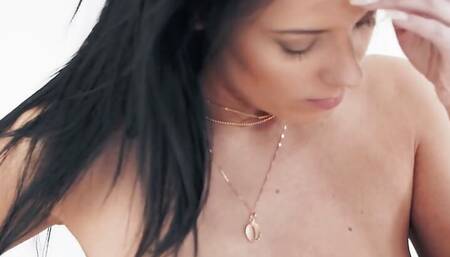 18 Virgin Sex - Glam brunette enjoys a sex morning
