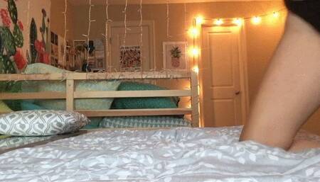 Dildo Riding with High Heels