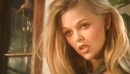 Stunning Blonde Floozie with Dollface Wants Her Muscular Lover Drills Her on the Kitchen