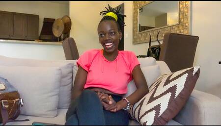 Lactating Amateur Black MILF Tapped In Fake Interracial Job Interview