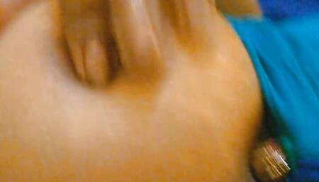 Kissing Horny girl Priya's Big Boobs while she is laying semi Naked on Hotel bed with one Boobs out  ! Slowmo ! E14