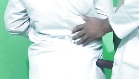 Doctor and nurse in hospital hard fucking