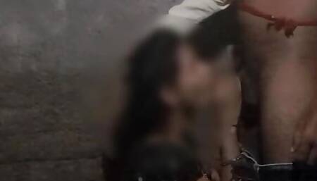 Desi village bhabhi sucking huge dick and doggy style sex-viral video