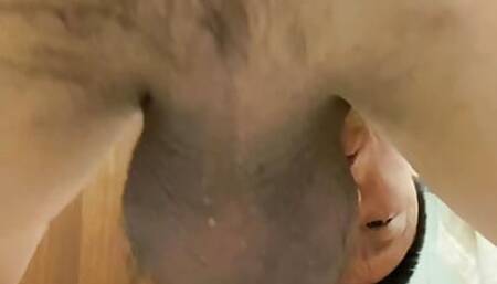Master is kissing and teasing his slave.