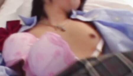 Yuka Enjoys Her Sexy Uniform While Her Boyfriend Hardcore Drills Her Hairy Tight Pussy