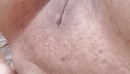 Naughty nymphomaniac masturbated until she got wet