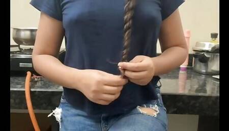 Indian hot aunty musterbution with dildo.sexy indian bhabi