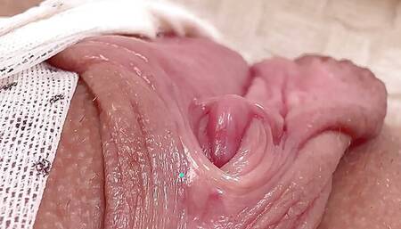 Close up pov clit and wet pussy! Hot solo panties masturbation to pulsating pussy orgasm