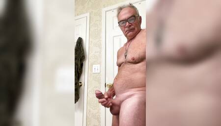 Enjoying my cock