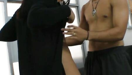 Horny stepsister jumping on my rich cock - Porn in Spanish