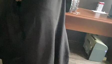 Young student 18 years old, having fun with cock and learning to suck it