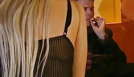 Giselle Monet a slutty blonde gets her pussy penetrated by a