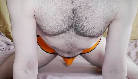 Hairy faggot in orange panties with open ass - girlz .pro - alexmilton