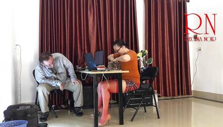 Monday in the Office. Employee Without Panties - Tease, Lick Pussy, Suck Dick in the Office. Naughty Office - Cam 1