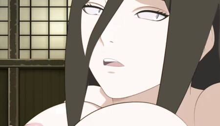 BORUTO HANABI GIVES A TITJOB (NARUTO HENTAI)