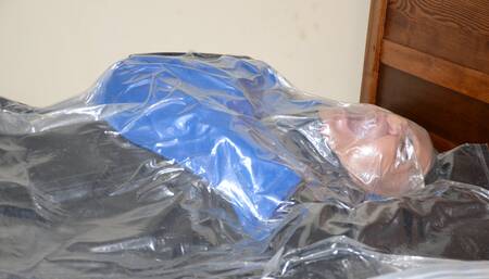 Dec 6 2023 - VacPacked in my hiviz raincoat with my chestwaders in the double layer sack with RubberBoys coveralls & a rant