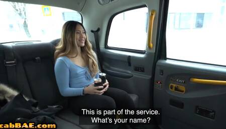 Horny cab bae filled with thick dick in wet pussy hole