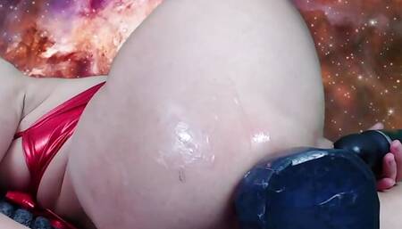 JUICY SPLASH With Huge Godzilla Dildo