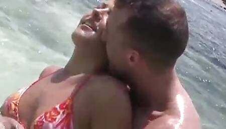 Jessica Moore a brunette whore gets her first anal from a