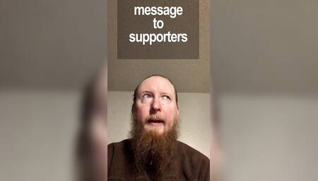 Message to supporters