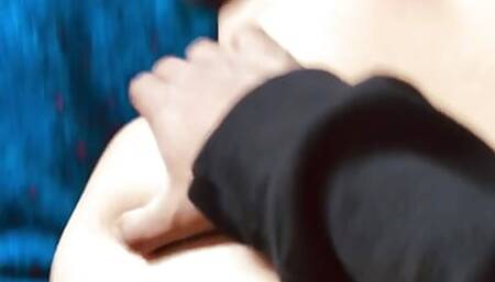 Petite Latina enjoying a quickie before boyfriend walks in!