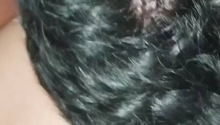 Preparing the wife to take two dicks in her pussy at the same time. Ass licking while getting fucked