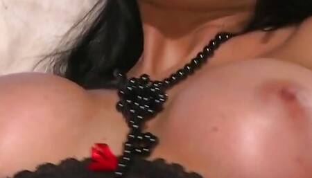 Jenna Jane and Regina Moon are lesbians who insert a sex toy