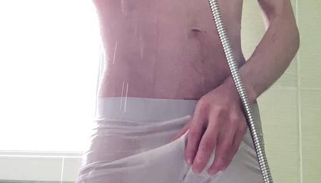 Caught big BANANA dick in the shower