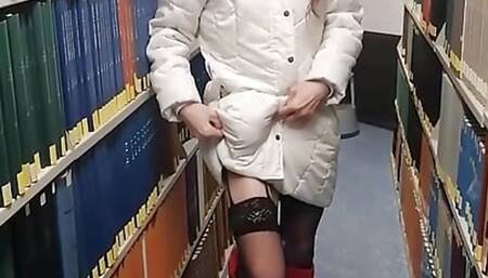 Sexy Cd Bella visits the library.