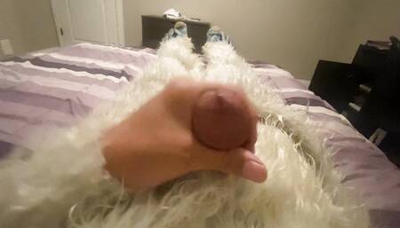 Horny Abominable Snowman Jacks It All Off