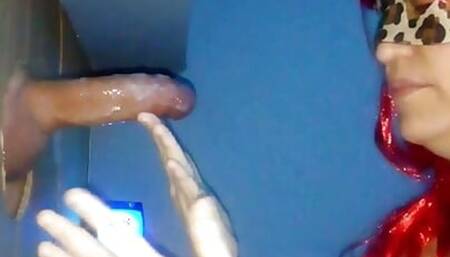 Cum in hot gloryhole