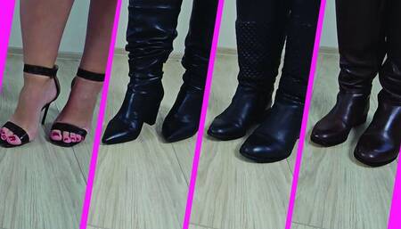 Toe Tapping in 4 Pairs of Shoes