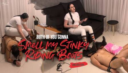 Nara make her slaves worship her feet after equestrian training (720 EN-sub)