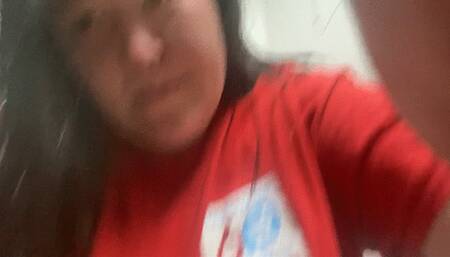 A new potty time in a public stall