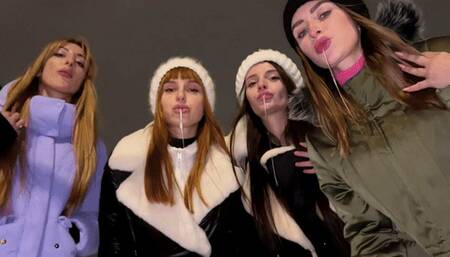 Amateur Public POV Foursome Spitting Humiliation In Winter (MP4 HD 1080p)
