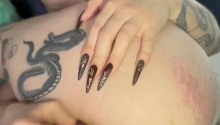 dildo cum after spanks