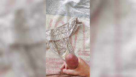 For the upcoming parties white thong cumshot