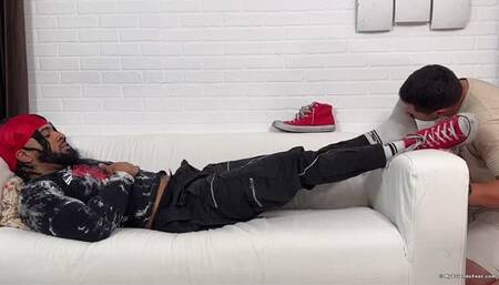 Diablo's Big Size 12s Foot Worshiped