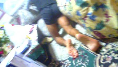 Malefootflava hot Arts Feet In-Yo-Face till you Explode - Randy's oil the Feet....