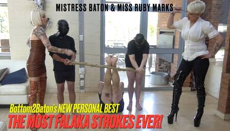 BOTTOM2BATONs NEW PERSONAL BEST | The Most Falaka Strokes Ever! HD