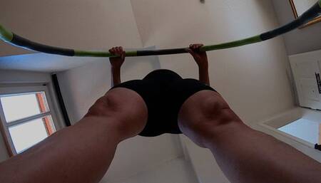 Hula hooping - Low angle view (2022) (MP4)