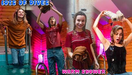 A cold pool and a warm shower - full of my wet stuff (FHD)