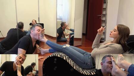 NINA MOROVIC - Worship your Goddess - Foot worship, toe sucking