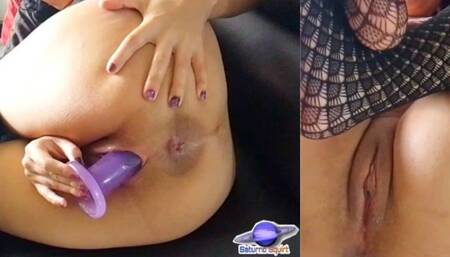 Saturno Squirt the sexiest Latin babe, reaching orgasm in my shaved pussy, hit it harder until I cum.