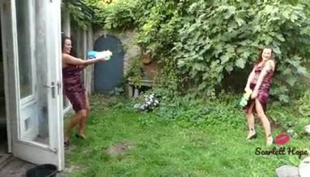 Super soakin' wet! WATERFIGHT!