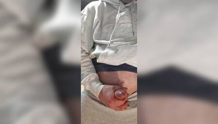 Jerk off and cum straight guy big cock